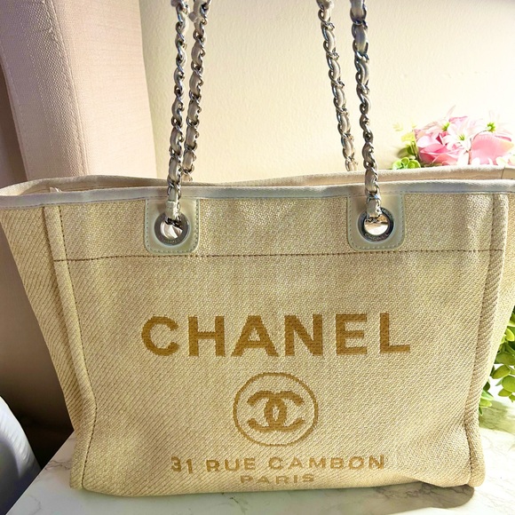 Beautiful Chanel Deauville Tote, Small - Picture 1 of 9